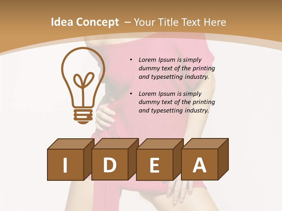 Babe Hair Wrist Let PowerPoint Template