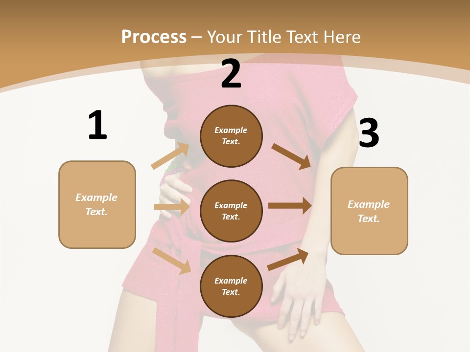 Babe Hair Wrist Let PowerPoint Template