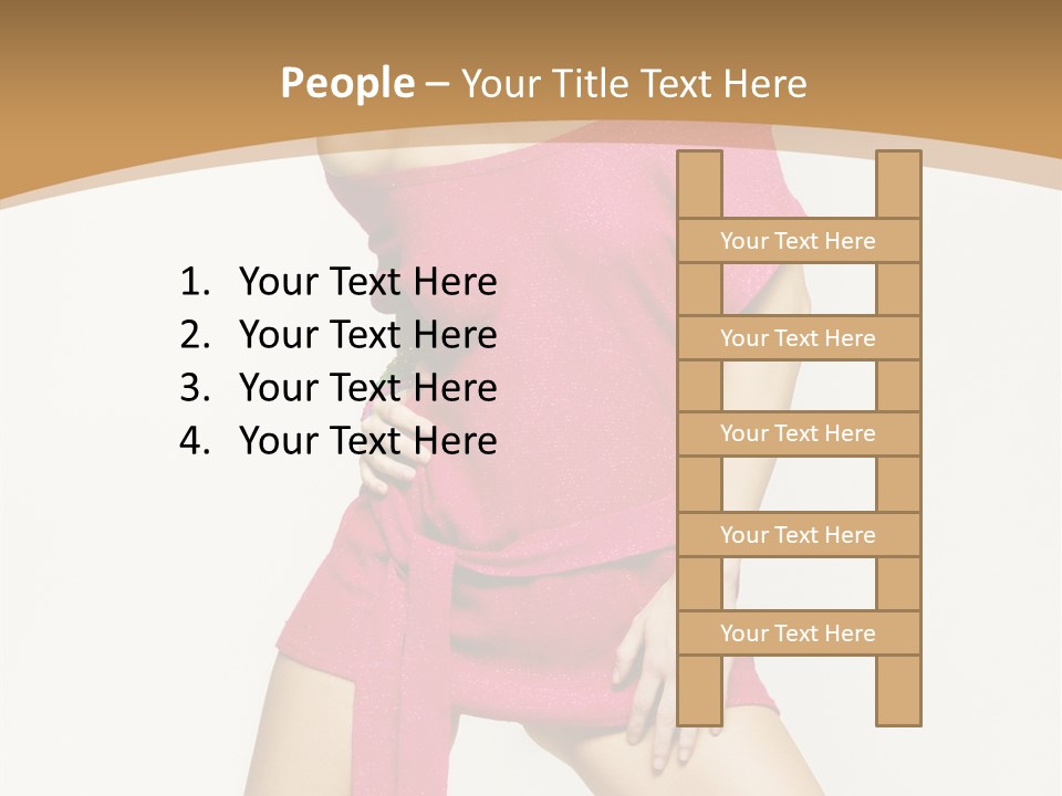 Babe Hair Wrist Let PowerPoint Template