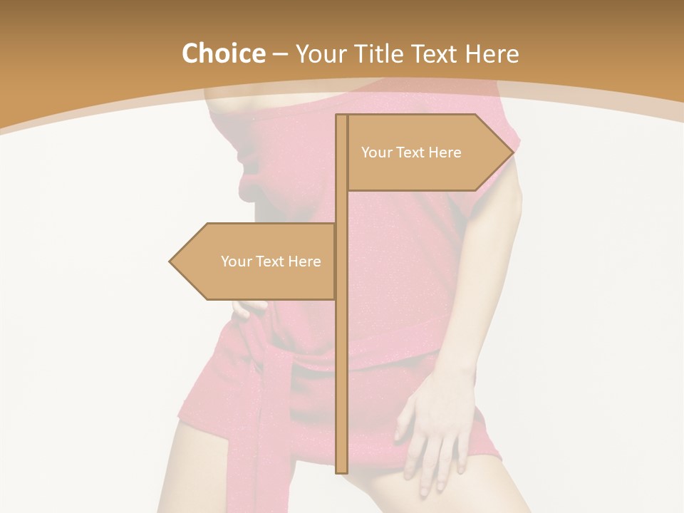 Babe Hair Wrist Let PowerPoint Template