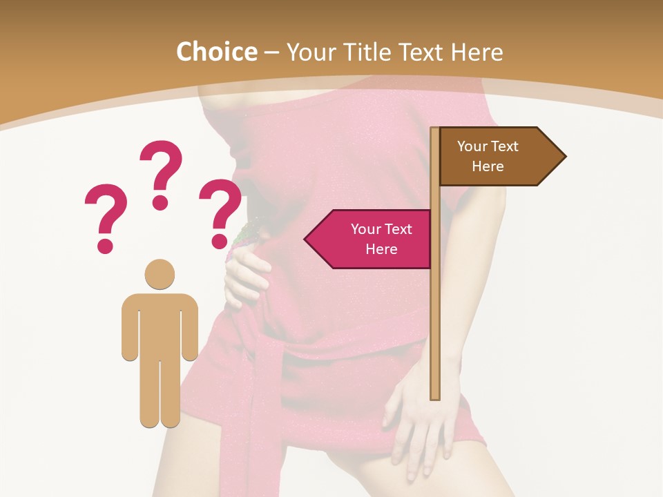 Babe Hair Wrist Let PowerPoint Template