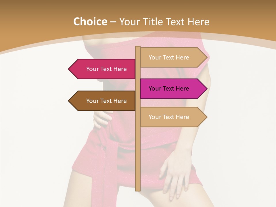 Babe Hair Wrist Let PowerPoint Template