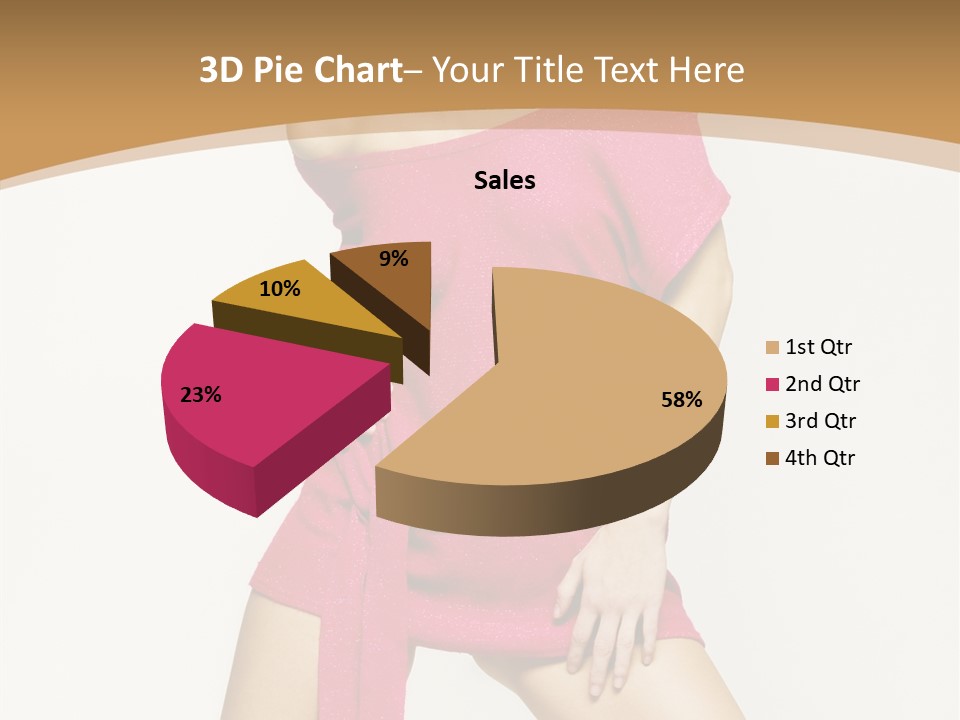 Babe Hair Wrist Let PowerPoint Template