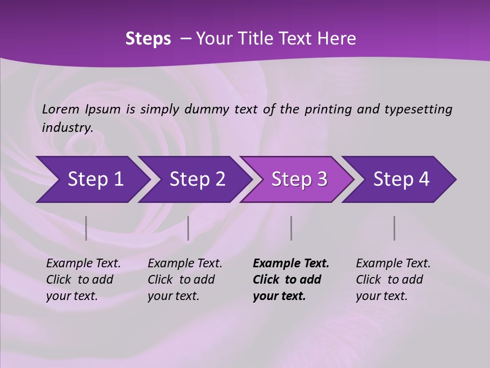 Blossom Rose Flower PowerPoint Template
