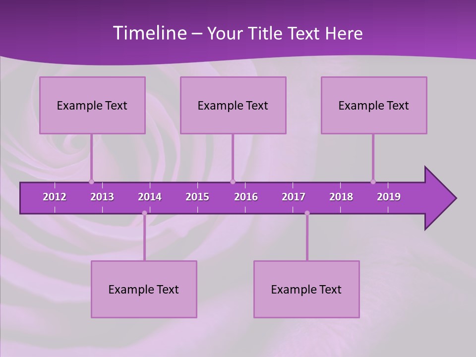 Blossom Rose Flower PowerPoint Template