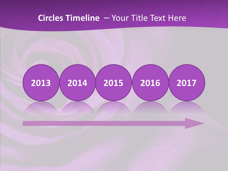 Blossom Rose Flower PowerPoint Template