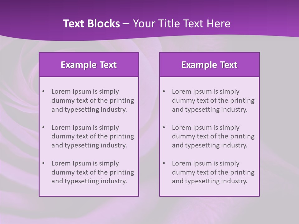 Blossom Rose Flower PowerPoint Template
