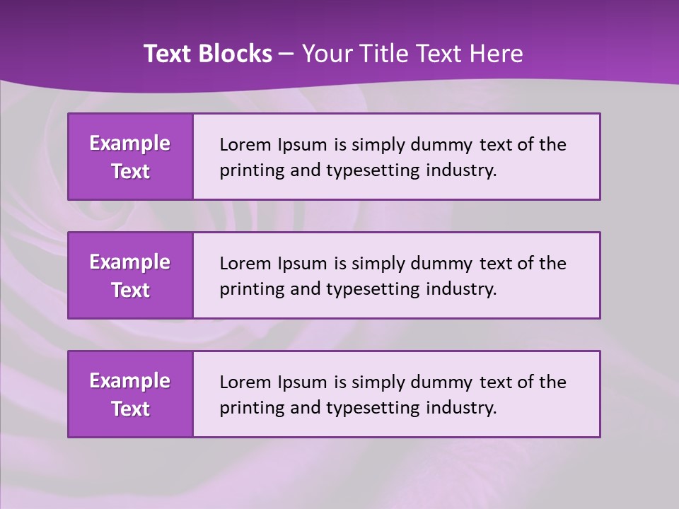 Blossom Rose Flower PowerPoint Template