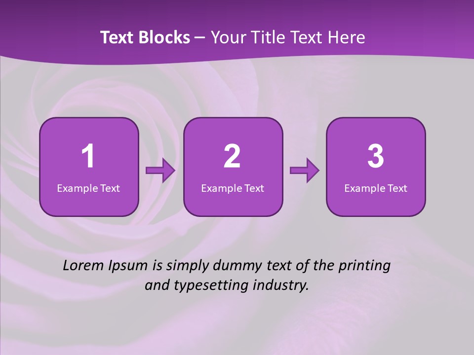 Blossom Rose Flower PowerPoint Template