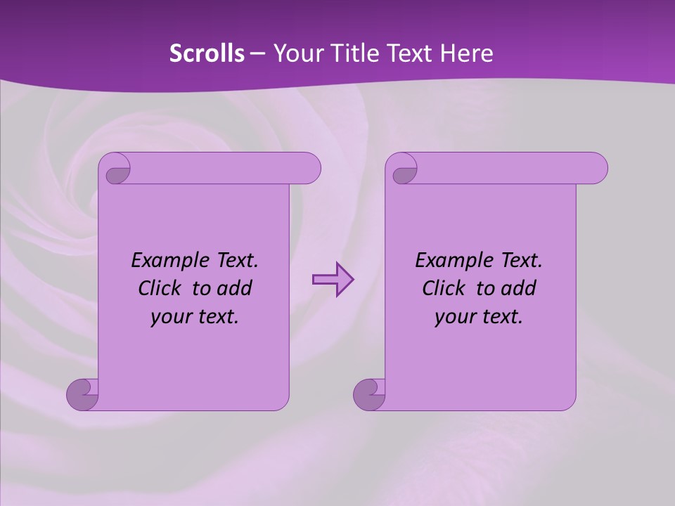 Blossom Rose Flower PowerPoint Template