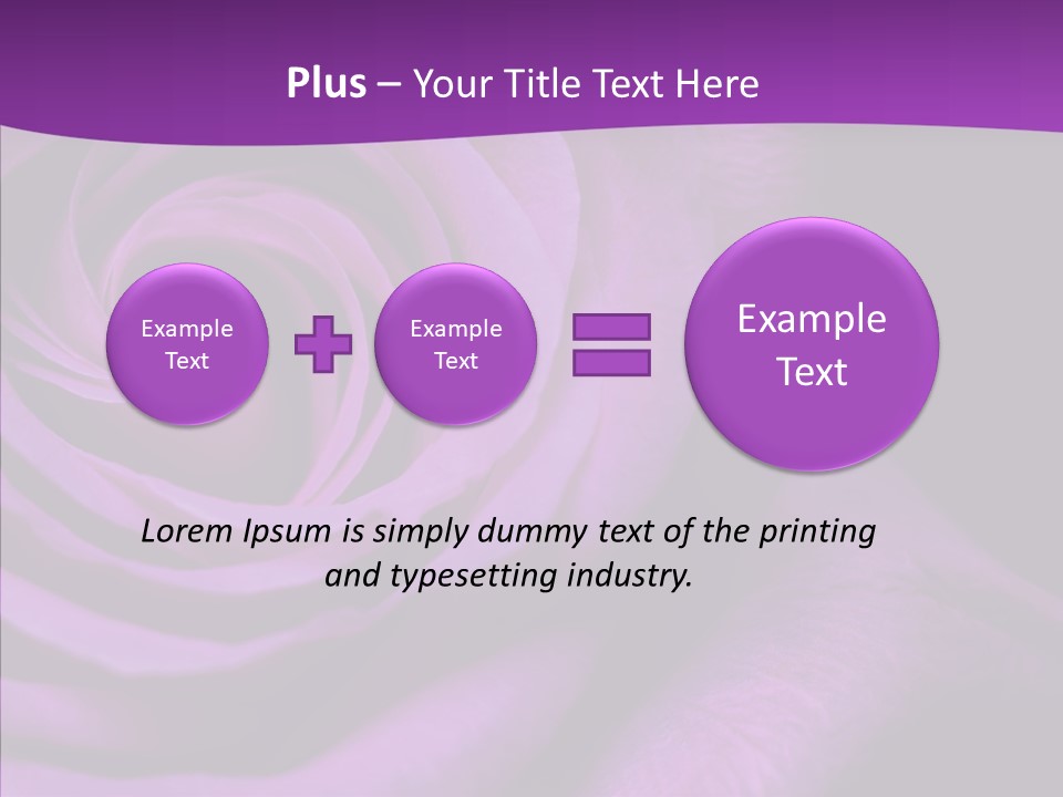 Blossom Rose Flower PowerPoint Template