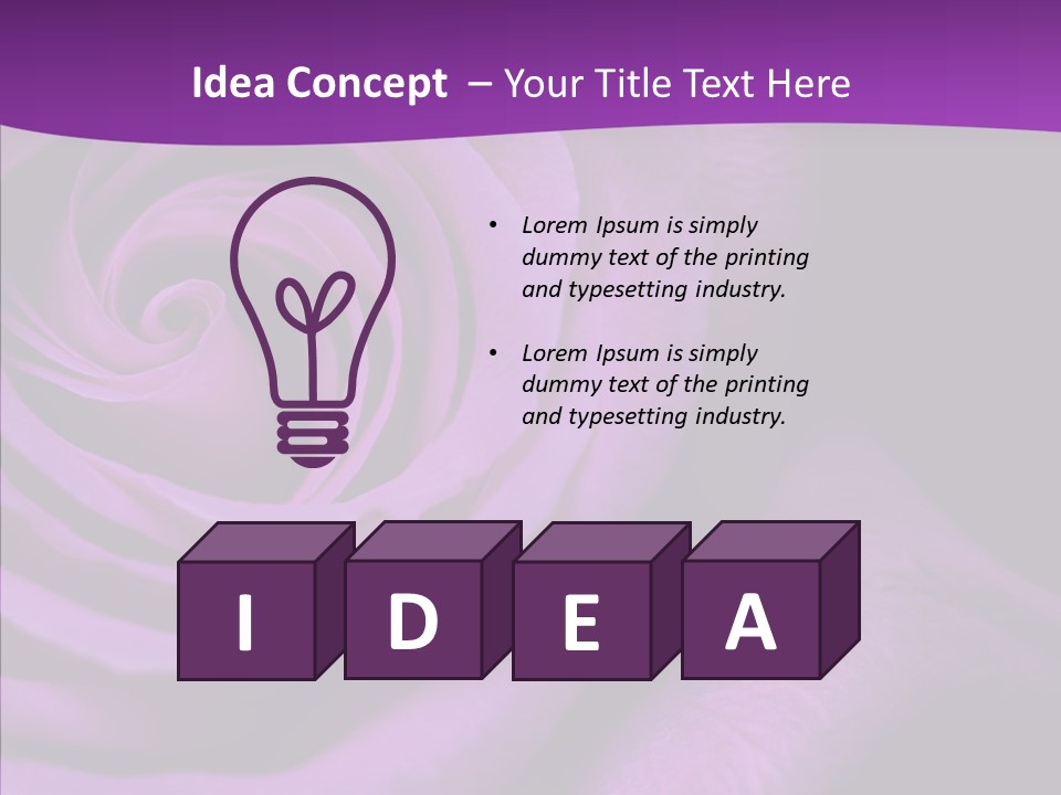 Blossom Rose Flower PowerPoint Template