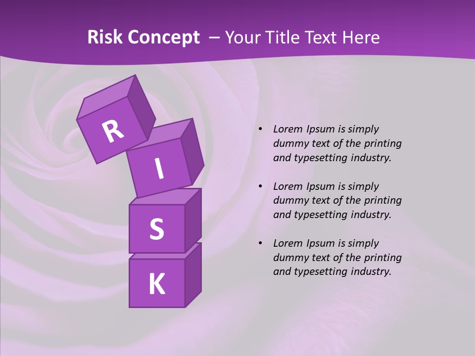 Blossom Rose Flower PowerPoint Template