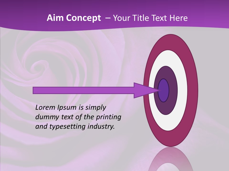 Blossom Rose Flower PowerPoint Template