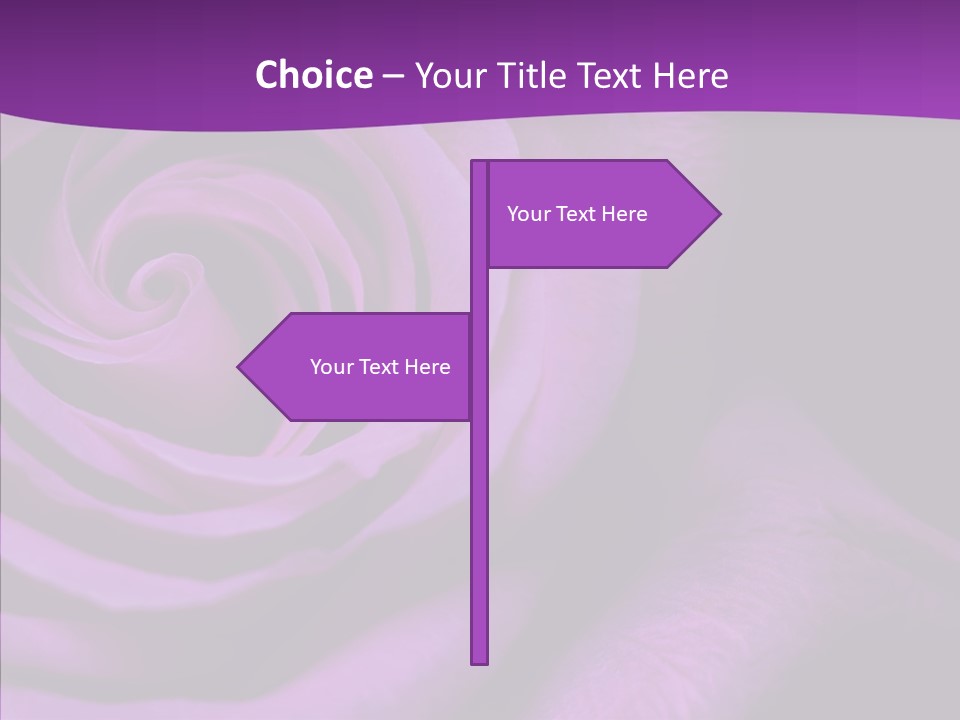 Blossom Rose Flower PowerPoint Template