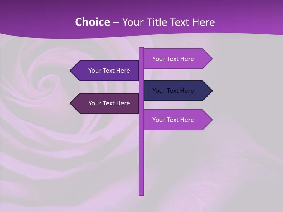 Blossom Rose Flower PowerPoint Template