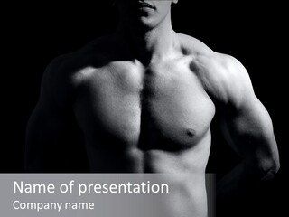 Shadow Chest Human PowerPoint Template