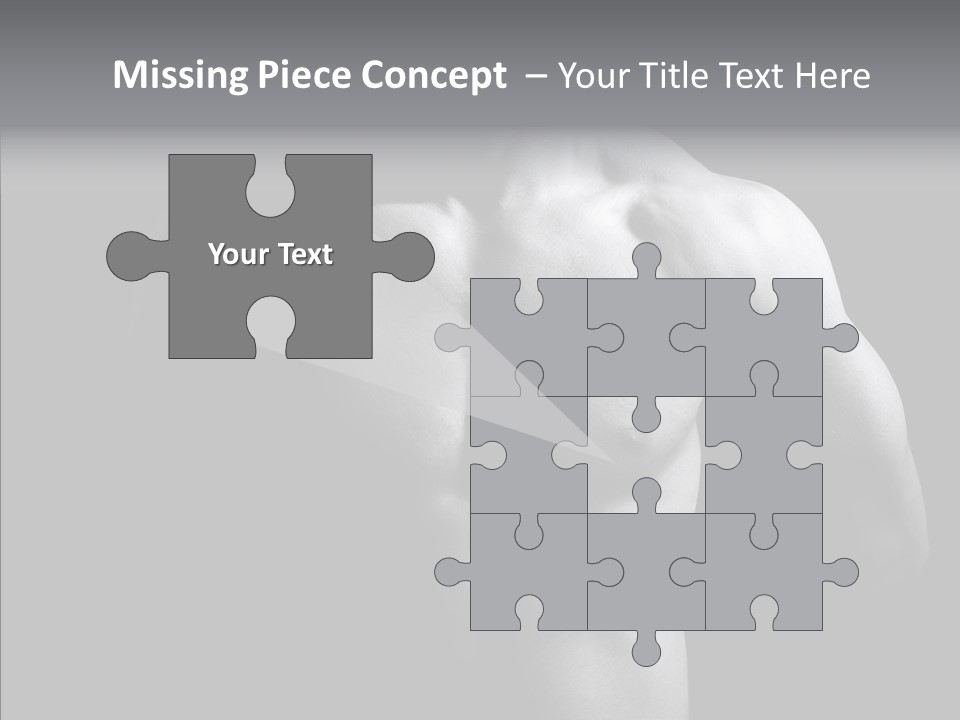 Shadow Chest Human PowerPoint Template