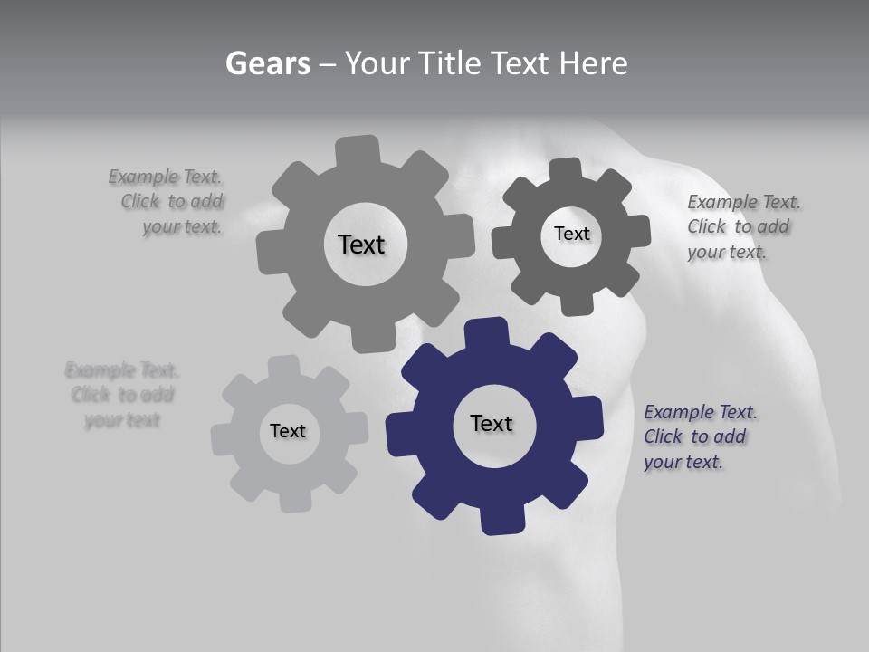 Shadow Chest Human PowerPoint Template