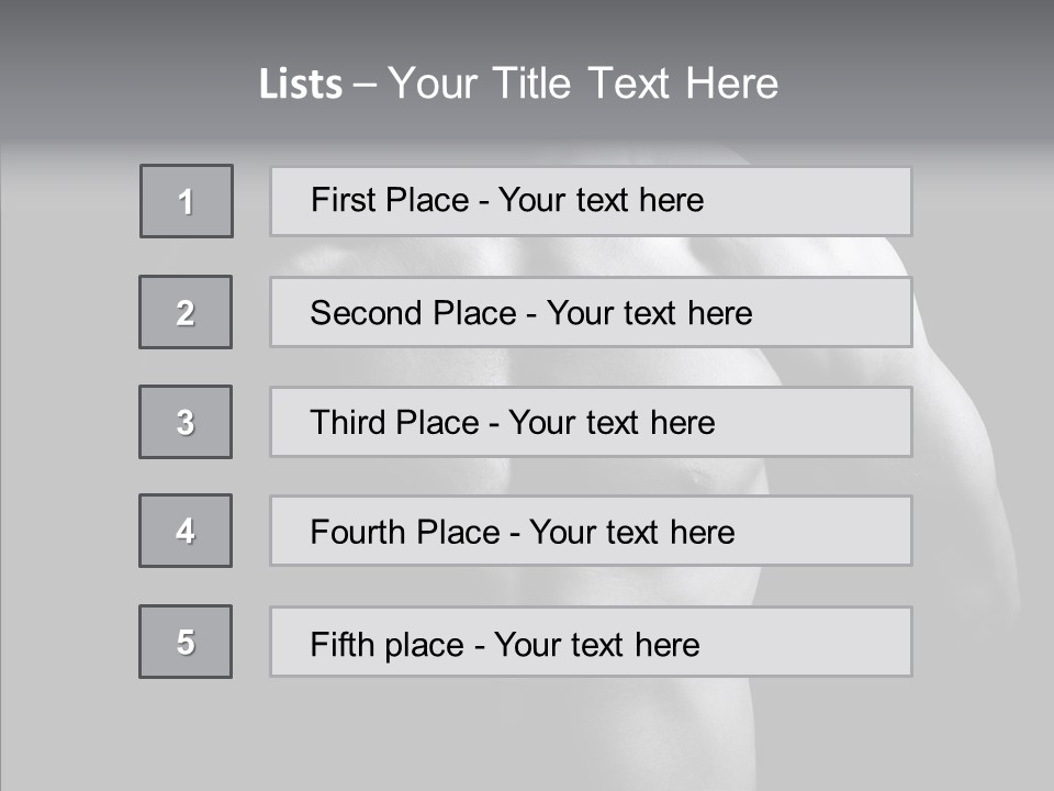 Shadow Chest Human PowerPoint Template