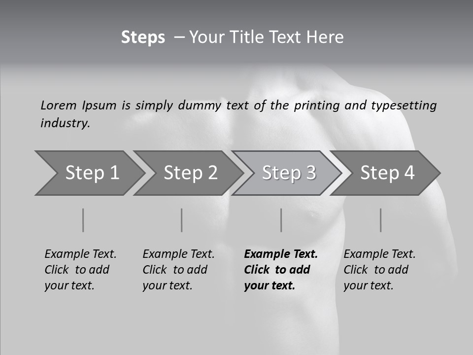 Shadow Chest Human PowerPoint Template