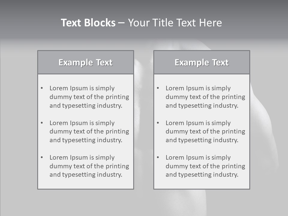 Shadow Chest Human PowerPoint Template