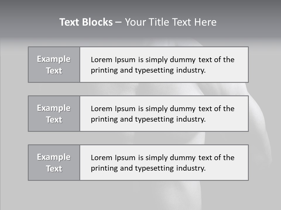 Shadow Chest Human PowerPoint Template