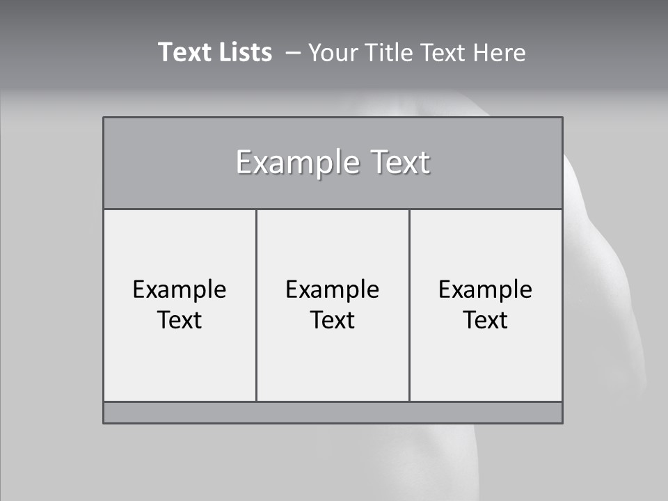 Shadow Chest Human PowerPoint Template