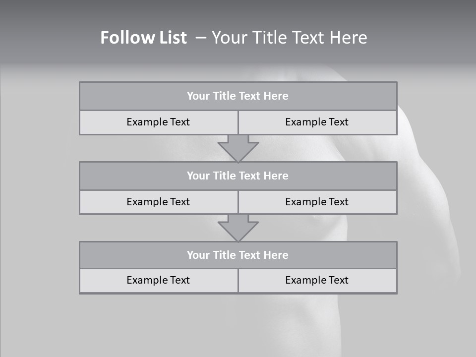 Shadow Chest Human PowerPoint Template