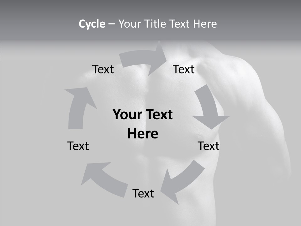 Shadow Chest Human PowerPoint Template