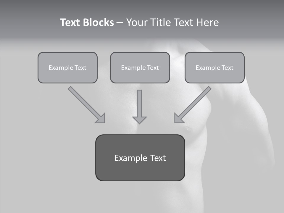 Shadow Chest Human PowerPoint Template