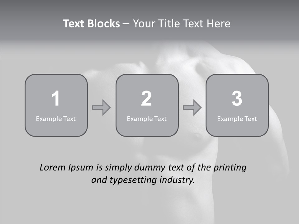 Shadow Chest Human PowerPoint Template