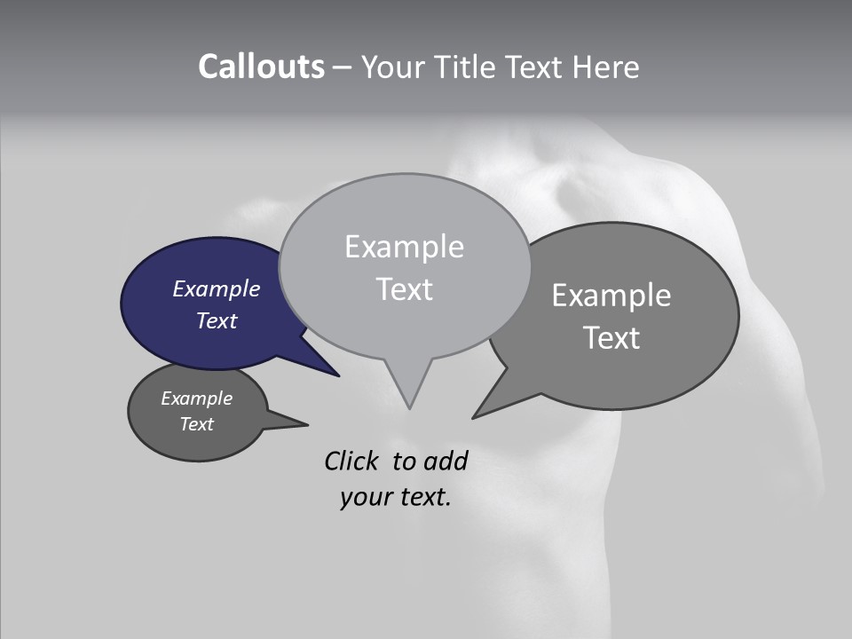 Shadow Chest Human PowerPoint Template