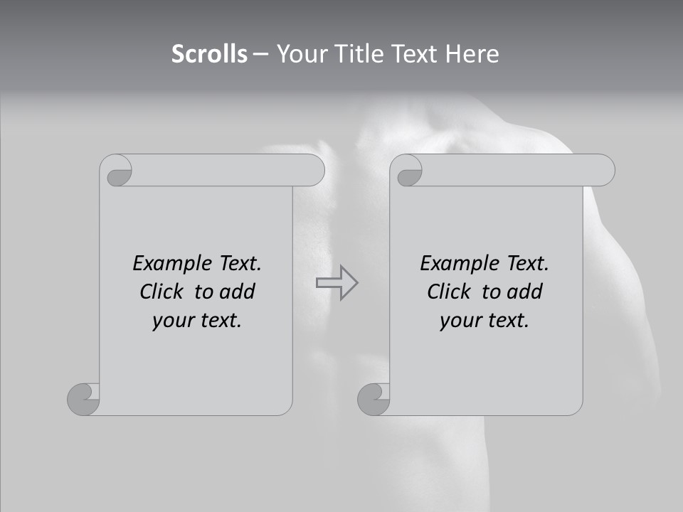 Shadow Chest Human PowerPoint Template