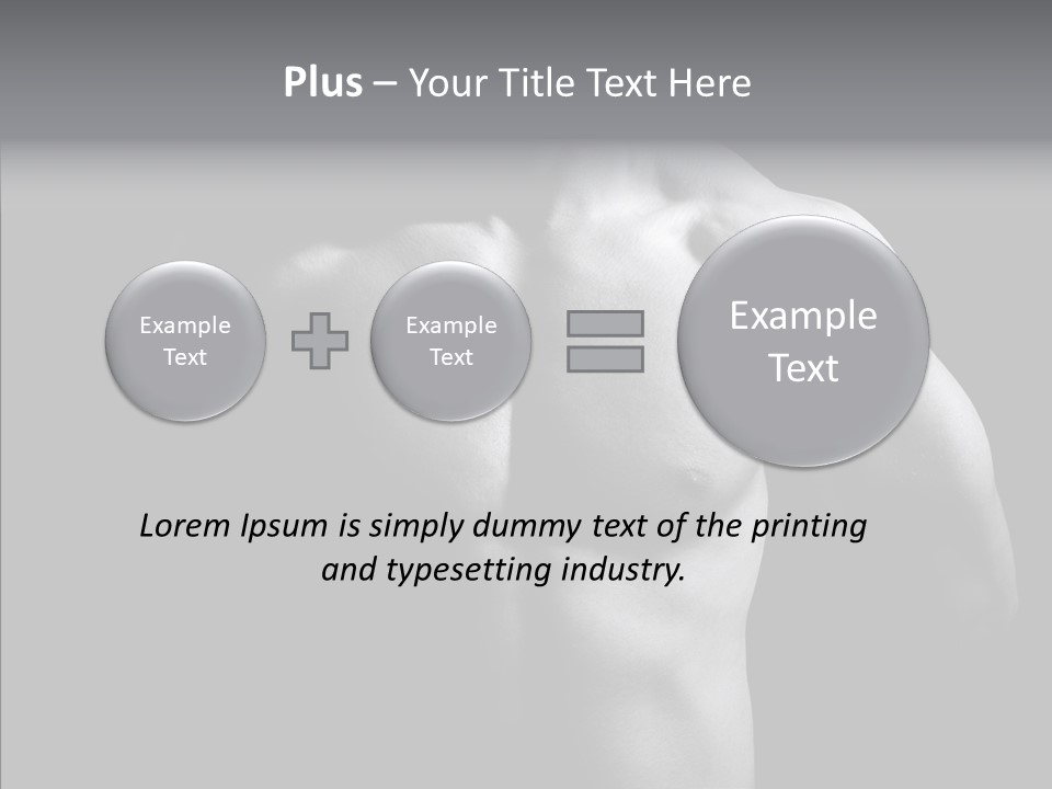 Shadow Chest Human PowerPoint Template