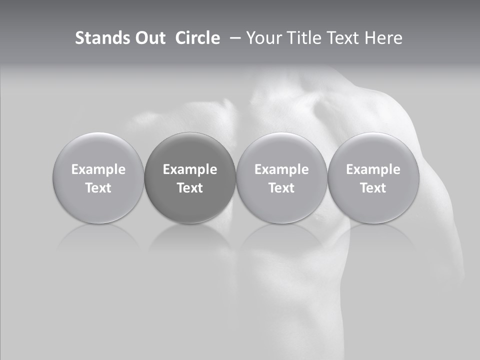 Shadow Chest Human PowerPoint Template