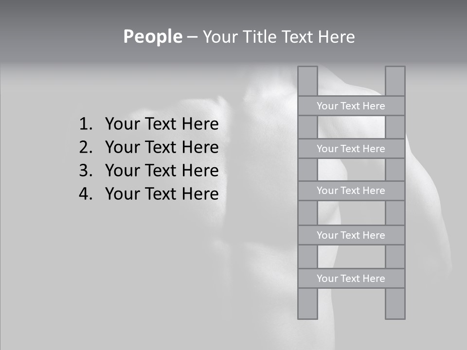 Shadow Chest Human PowerPoint Template
