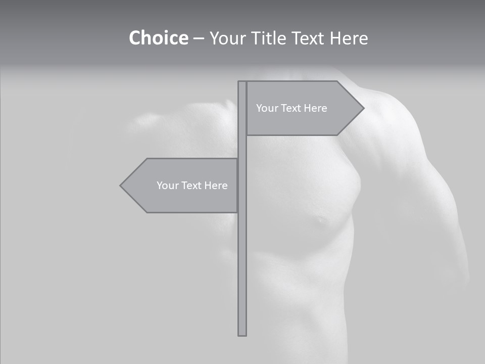 Shadow Chest Human PowerPoint Template