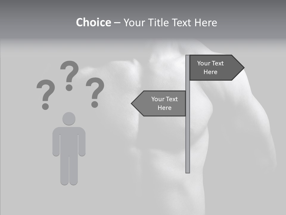 Shadow Chest Human PowerPoint Template