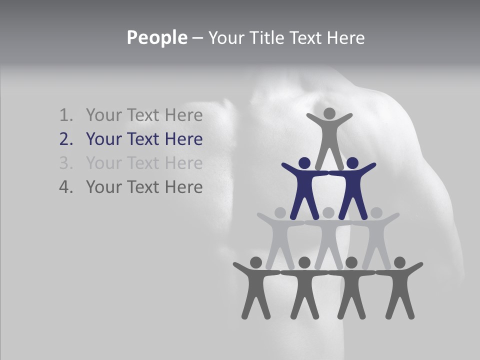 Shadow Chest Human PowerPoint Template