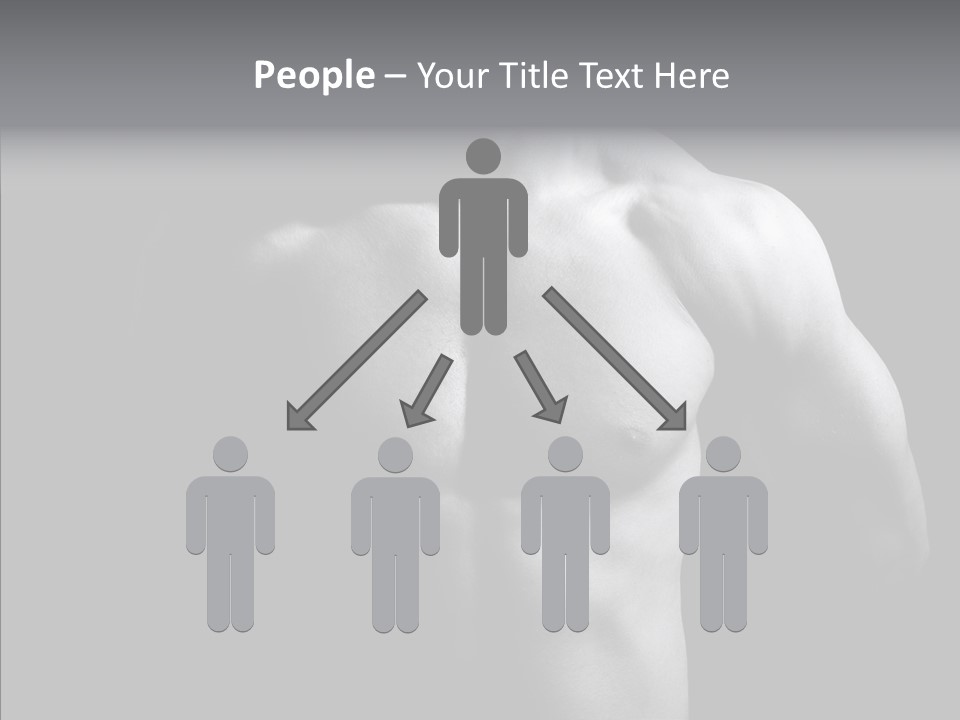 Shadow Chest Human PowerPoint Template