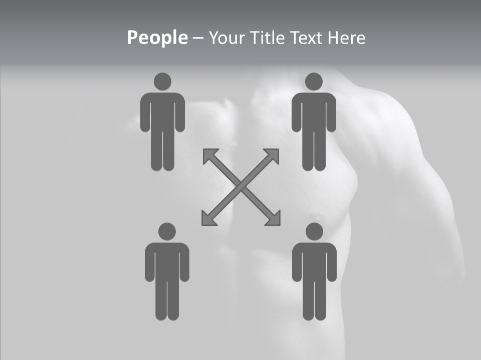 Shadow Chest Human PowerPoint Template