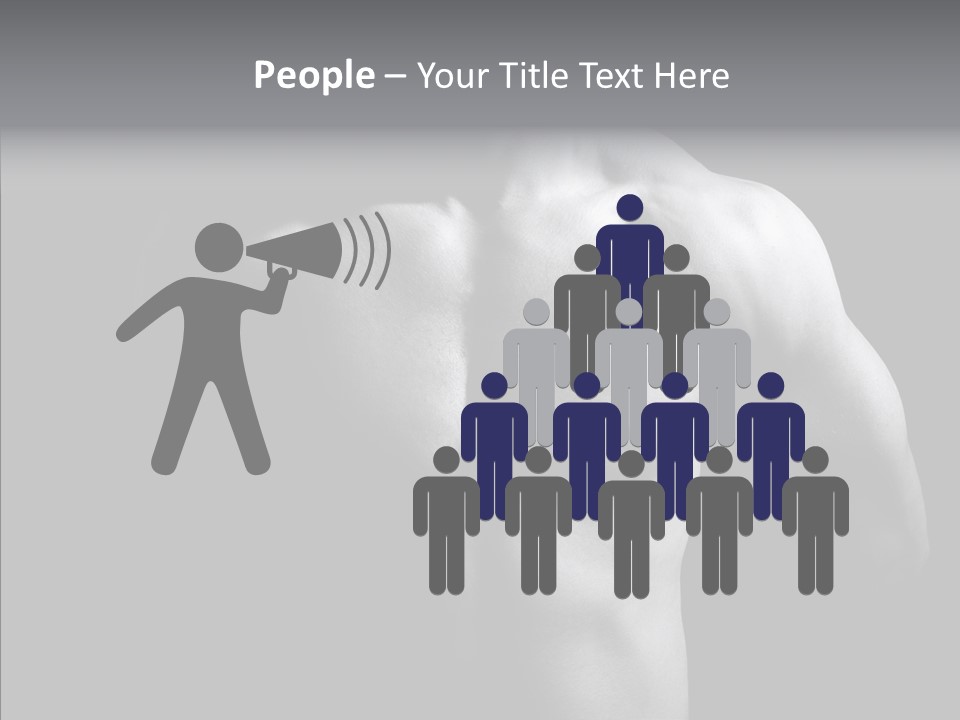 Shadow Chest Human PowerPoint Template