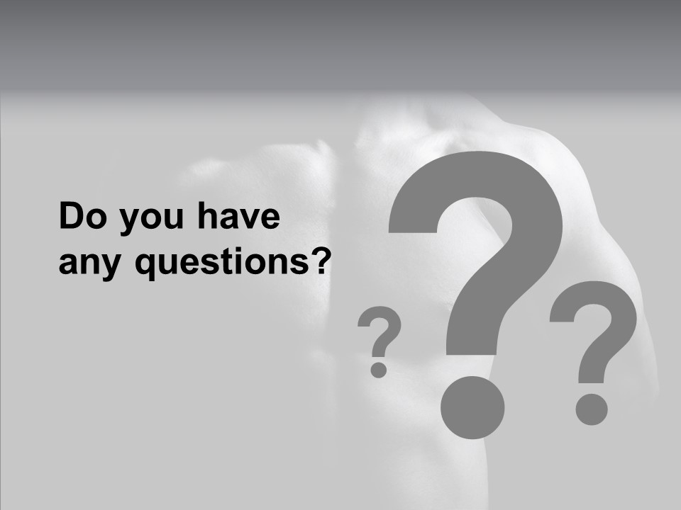 Shadow Chest Human PowerPoint Template