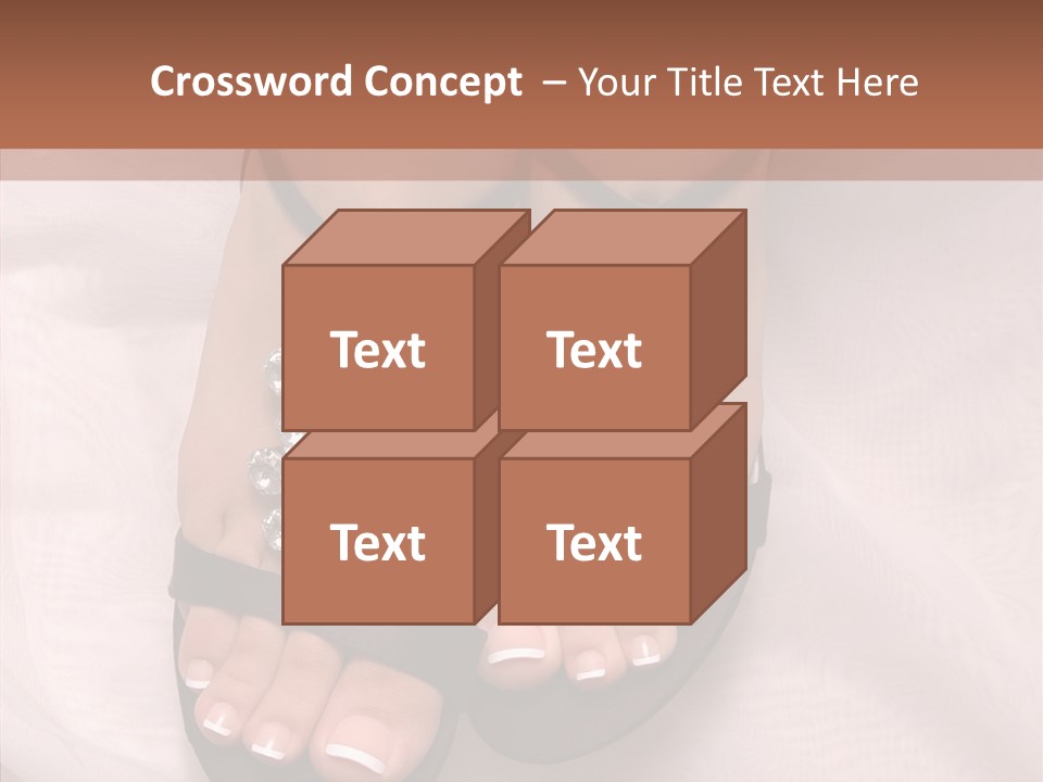 Heel Sandals Shiny PowerPoint Template