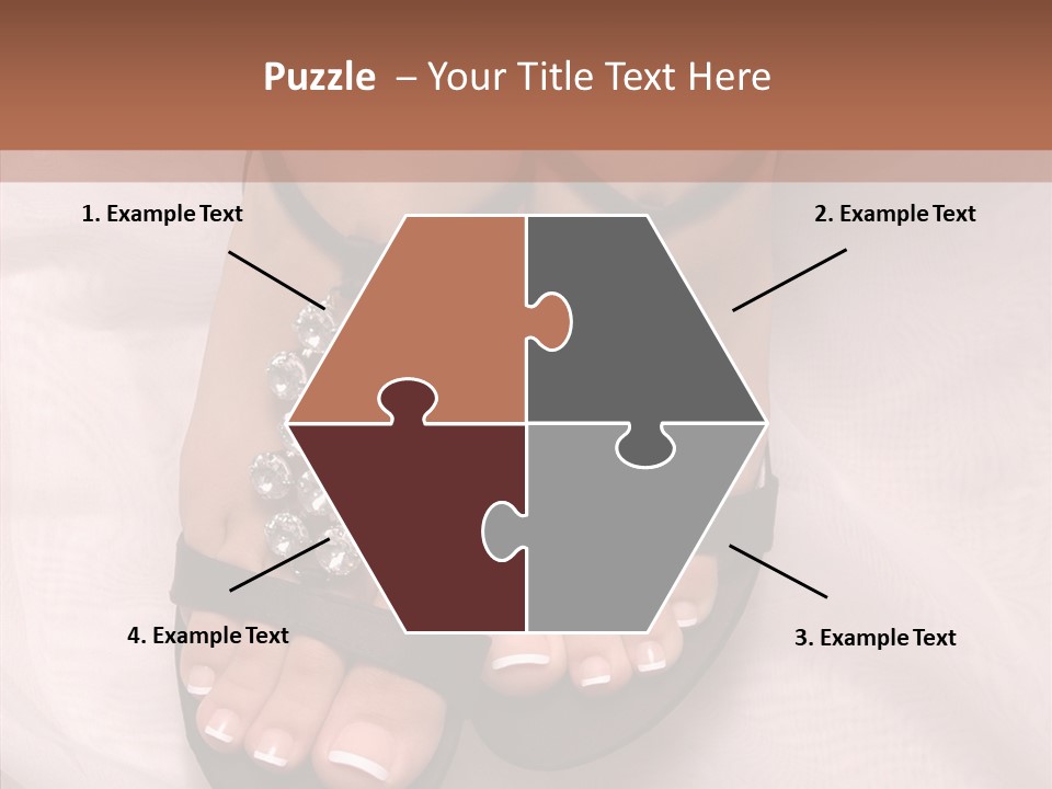 Heel Sandals Shiny PowerPoint Template