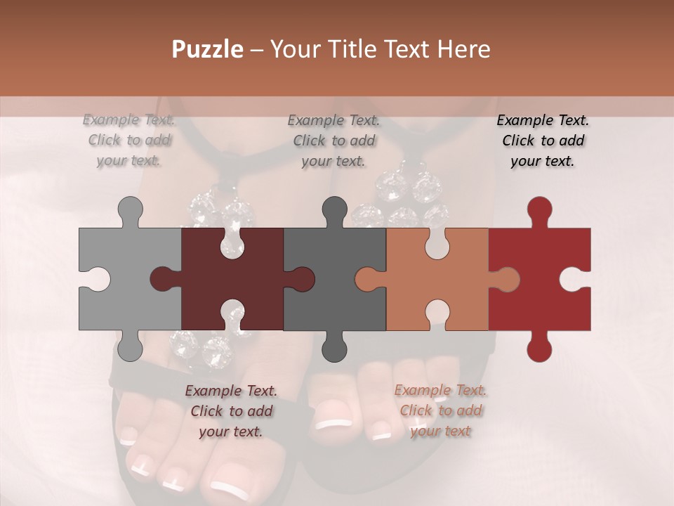 Heel Sandals Shiny PowerPoint Template