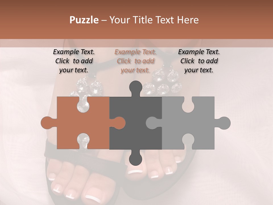 Heel Sandals Shiny PowerPoint Template