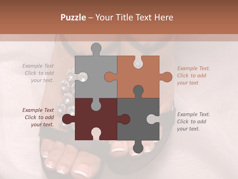 Heel Sandals Shiny PowerPoint Template