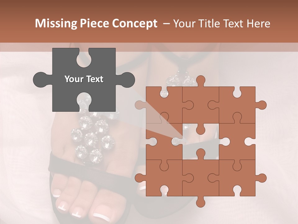 Heel Sandals Shiny PowerPoint Template